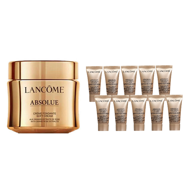 LANCOME Absolue Soft Cream Refillable 30mL + Absolue Soft Cream 10 x 5mL - Special Bundles
