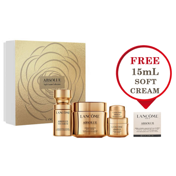 LANCOME Absolue Soft Cream 4 Piece Set + Soft Cream 15mL - Special Bundle