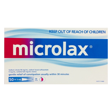 Microlax Enemas 50 x 5mL