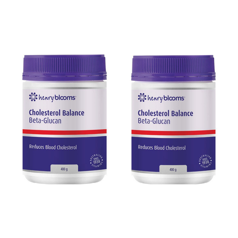 Henry Blooms Cholesterol Balance BetaGlucan Powder 2 x 400g - Special Bundle
