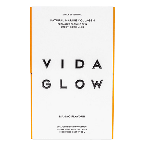 Vida Glow Marine Collagen Mango 30 x 3g Sachets (Expiry 10-26)