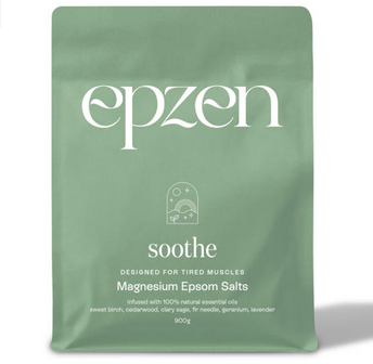 Evodia Epzen Magnesium Epsom Salts Bath Soothe 900g