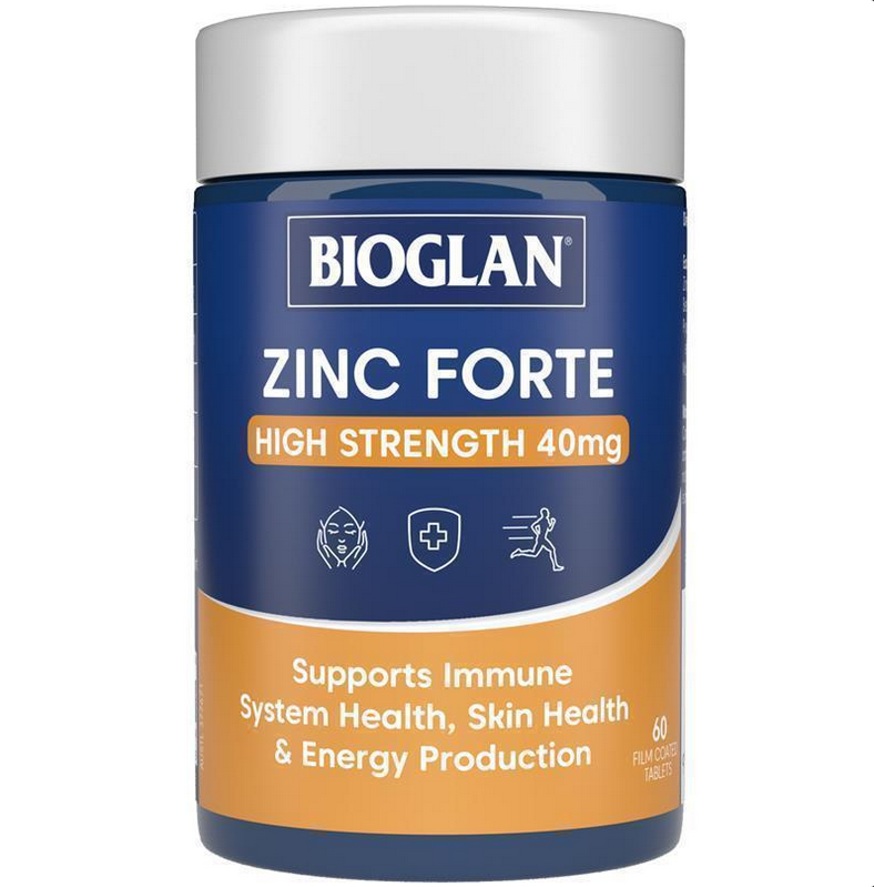 Bioglan Zinc Forte High Strength 40mg 60 Tablets