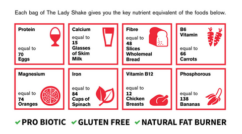 The Lady Shake Meal Replacement Shake 15 Meals 840g