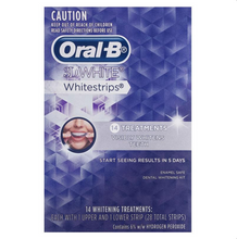 Load image into Gallery viewer, Oral B 3D White Strips 14 Teeth Whitening Treatments