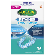 Load image into Gallery viewer, Polident Retainer and Mouthguard Cleanser 36 Tablets