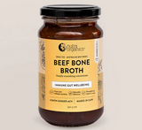Nutra Organics Beef Bone Broth Concentrate Lemon Ginger ACV 390g