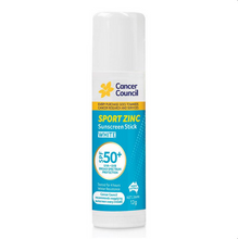 Load image into Gallery viewer, Cancer Council SPF 50+ Sport Zinc Stick White 12g