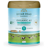 Ocean Road Dairies Organic A2 Protein Stage 1 Infant Formula (0-6 months) 900g