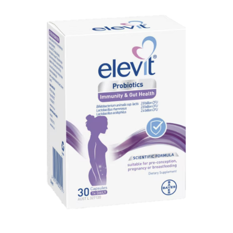 Elevit Probiotics Immunity & Gut Health 30 Capsules (expiry 11/24)