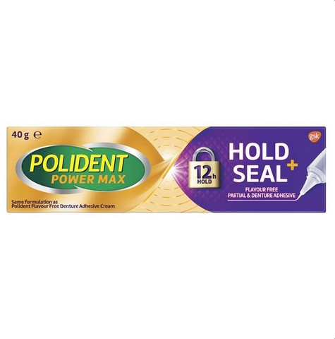 Polident MAX SEAL Denture Adhesive Cream 40g