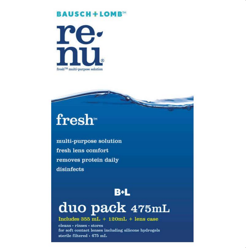 Bausch & Lomb Renu Fresh Multi-Purpose Duo Pack 355ml + 120mL