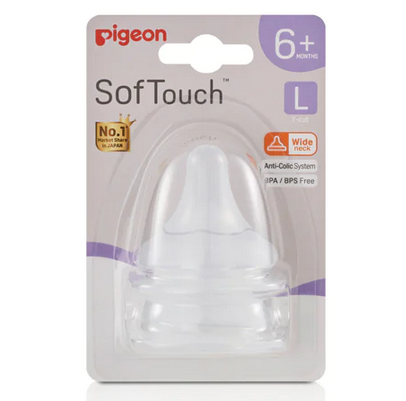Pigeon SofTouch 3 Nipple Blister L 2 Pack