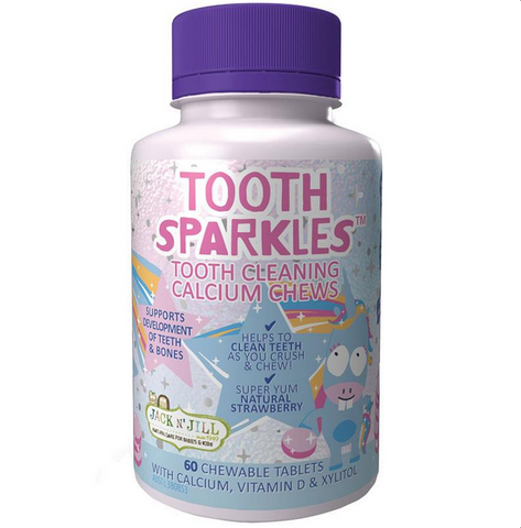 Jack N' Jill Tooth Sparkles 60 Chewable Tablets