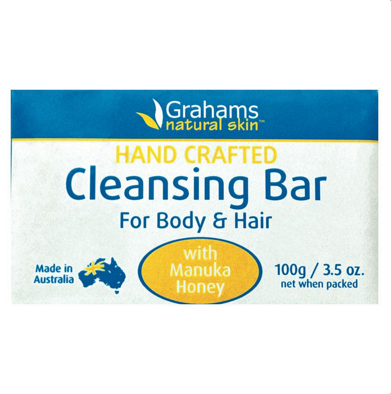 Grahams Natural Cleansing Bar For Body & Hair 100g