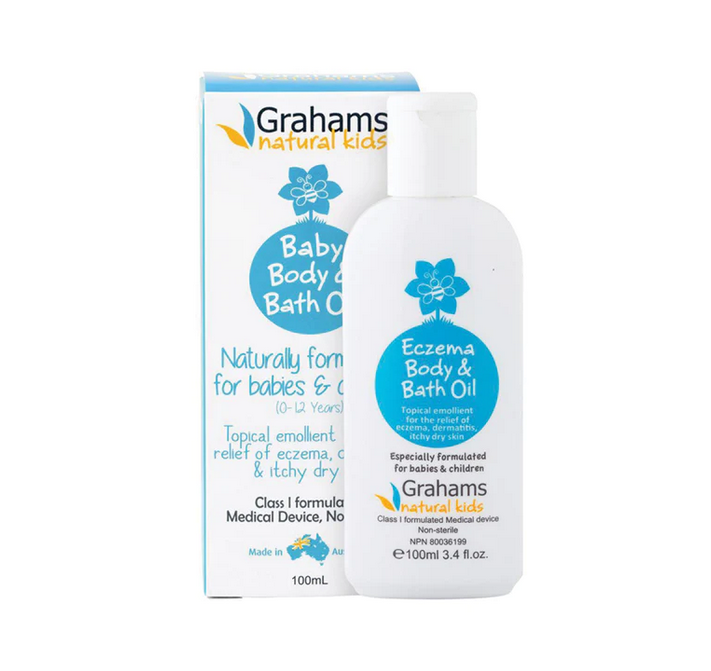 Grahams Natural Baby Eczema Body & Bath Oil 100mL