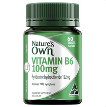 Load image into Gallery viewer, Nature&#39;s Own Vitamin B6 100mg - Vitamin B - 60 Tablets