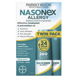 Nasonex Allergy Non-Drowsy 24 Hour Nasal Spray Twin Pack 2 x 140 Sprays (Limit ONE per Order)