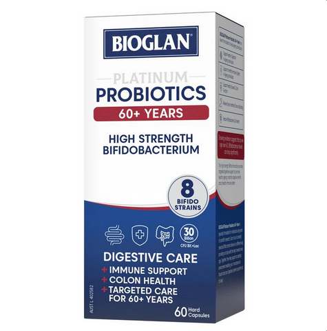 Bioglan Platinum Probiotics High Strength 60+ Years 60 Capsules