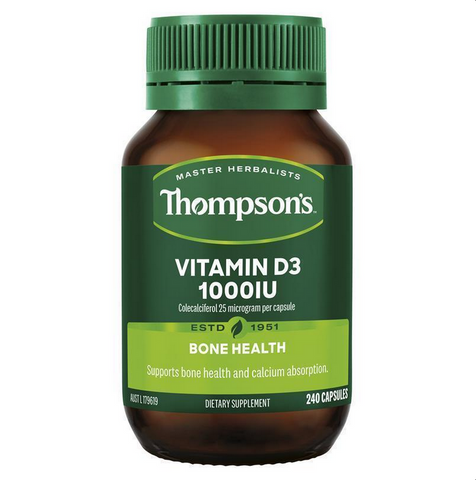 Thompson's Vitamin D3 1000IU 240 Capsules