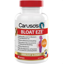 Load image into Gallery viewer, Caruso&#39;s Bloat Eze 60 Capsules
