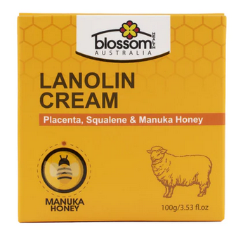 Blossom Lanolin Cream with Placenta, Squalene & Manuka Honey 100g