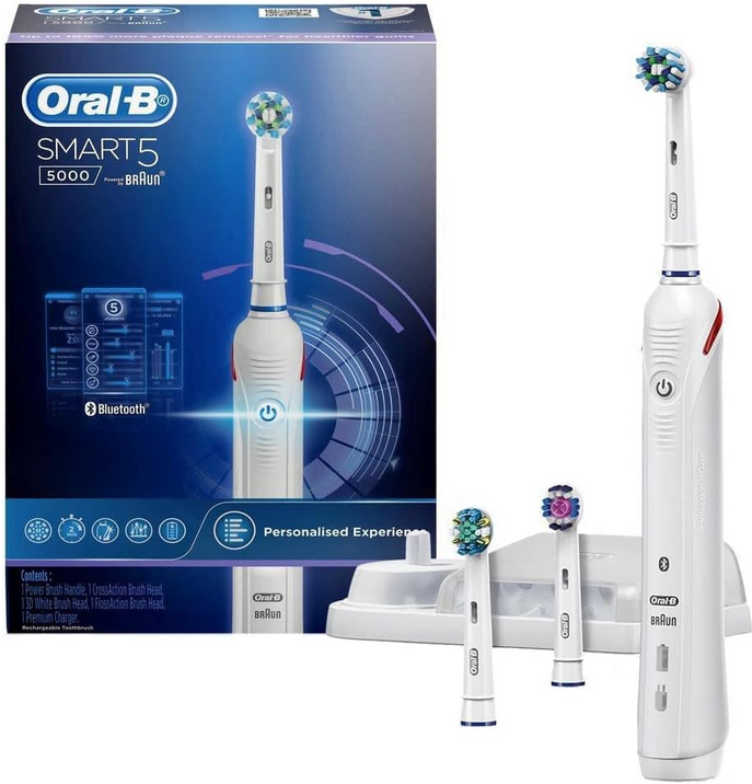 ORAL B Smart 5 5000 White Electric Toothbrush