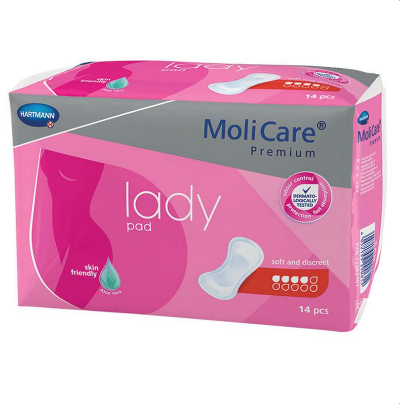 MoliCare Lady Premium 4 Drops Pad 14 Pack
