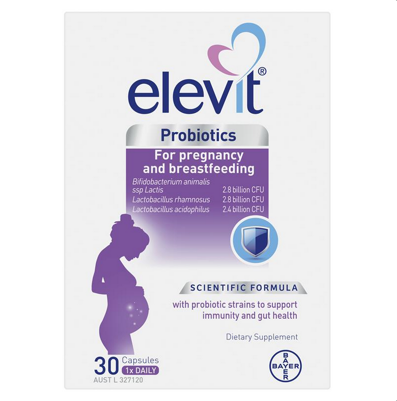 Elevit Probiotics For Pregnancy and Breastfeeding Capsules 30 pack (30 days) (Expiry 11/2024)