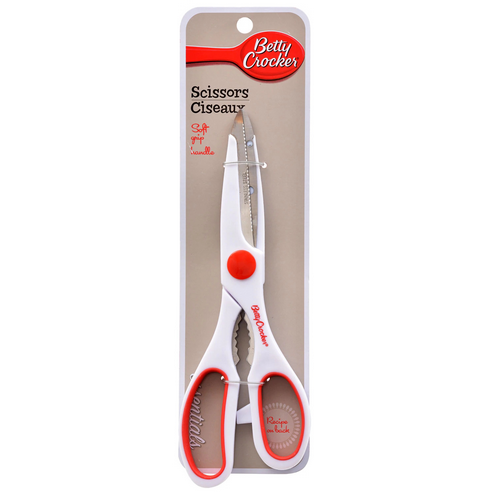 Betty Crocker Kitchen Scissors 21cm (Soft Grip Handle) Multi-Purpose Shears