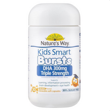 Load image into Gallery viewer, Nature&#39;s Way Kids Smart Burstlets DHA Triple Strength 300mg 50 Soft Capsules