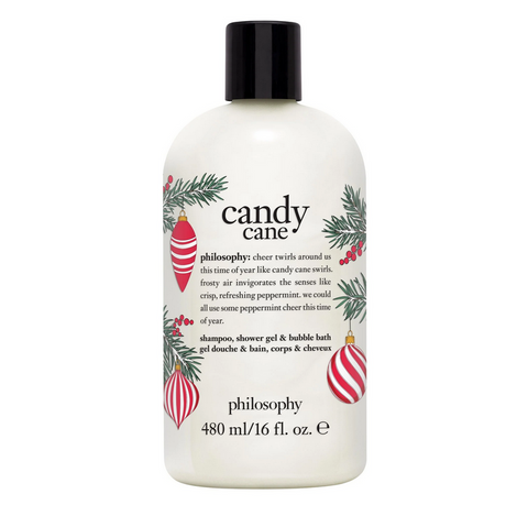 Philosophy Candy Cane Shampoo, Shower Gel & Bubble Bath 480mL
