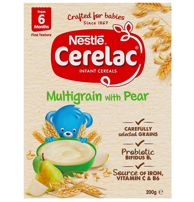 Cerelac Multigrain with Pear Infant Cereal From 6 Months 200g