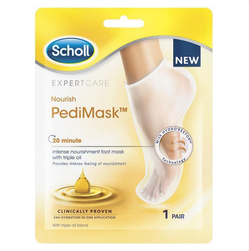 Scholl ExpertCare Nourish Triple Oil Pedi Mask 1 Pair