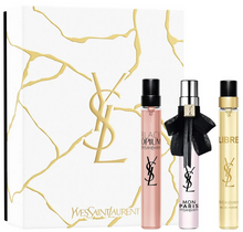 Load image into Gallery viewer, Yves Saint Laurent Fragrance Icons Black Opium, Mon Paris and Libre 10mL Gift Set