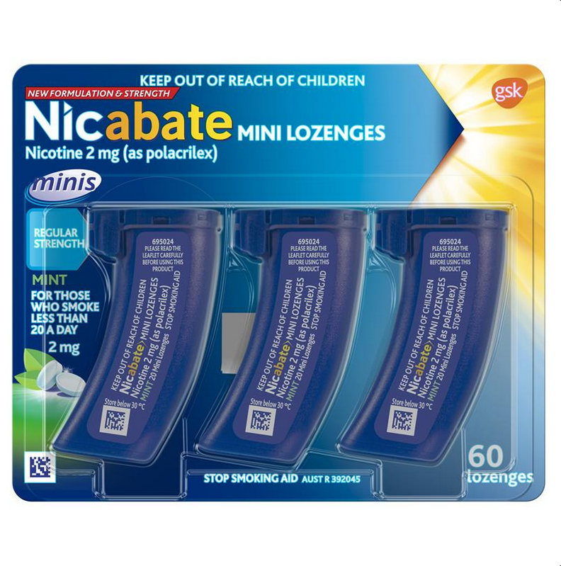 Nicabate Minis 2mg 60 Lozenges