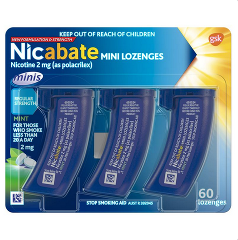 Nicabate Minis 2mg 60 Lozenges