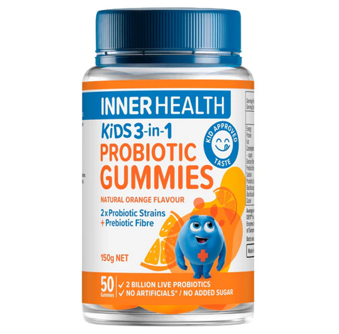 Inner Health Kids 3-in-1 Probiotic Gummies 50 Gummies