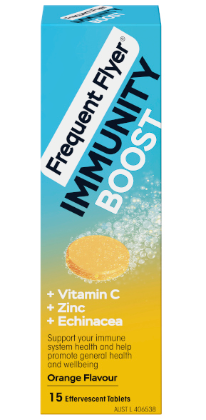 Frequent Flyer Health Boost Immune System Orange 15 Effervescent Tablets