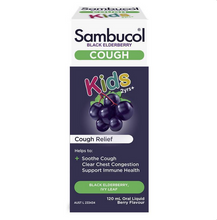 Load image into Gallery viewer, Sambucol Black Elderberry Kids Cough Liquid 120ml