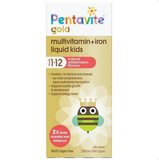 Pentavite Gold Multivitamin + Iron Liquid For Kids 200mL