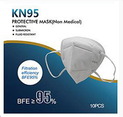 Face Mask - KN95 Face Mask - KN95 Protective Mask Pack of 10 - WHITE