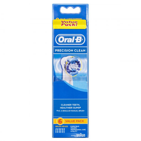 ORAL B Precision Clean Replacement Brush Heads 6 Pack