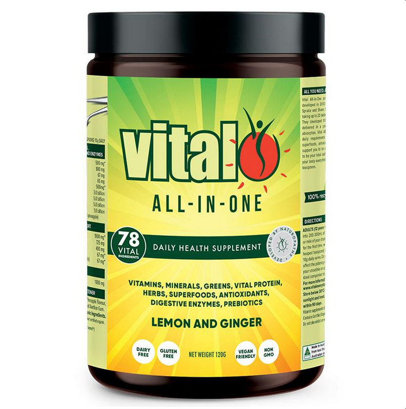 Vital All In One Lemon & Ginger Powder 120g