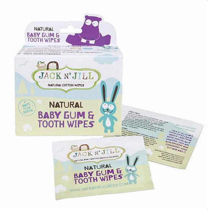 Jack N' Jill Natural Tooth & Gum Wipes 25 Pack (Expiry 09/2024)