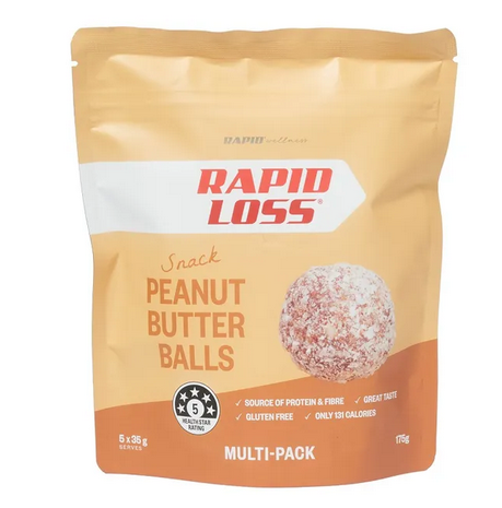 Rapid Loss Snack Peanut Butter Balls 35g x 5 Serves