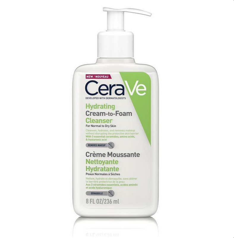 CeraVe Hydrating Cream To Foam Cleanser 236mL
