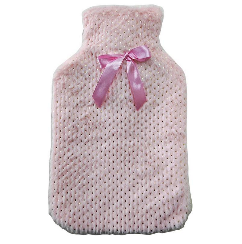 McGloins Hot Water Bottle Knitted Sparkles Cover (Assorted Designs Selected at Random)