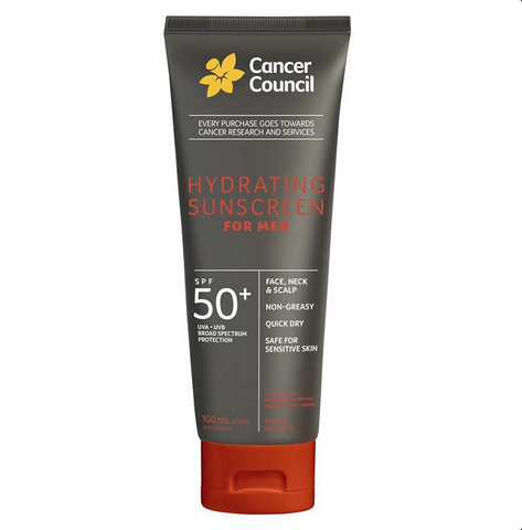 Cancer Council SPF50+ Hydrating Sunscreen For Men 100mL