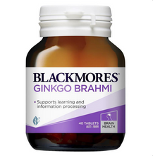 Load image into Gallery viewer, Blackmores Ginkgo+Brahmi Memory Support 40 Tablets